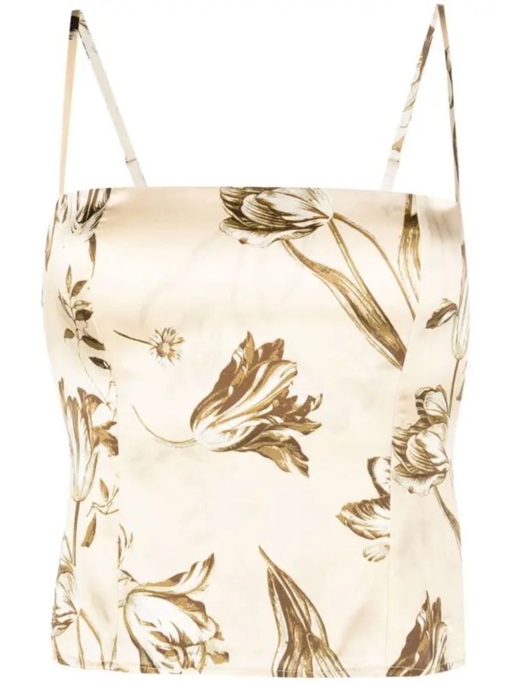 Reformation Overland Silk Top Floral